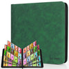 Old Canal Trading Card Binder 12 Pocket Card Album Folder Hold Up to 720 Cards enhanced and Durable Zipper Binder Cards Holder Album for MTG TCG Baseball Cards Football Cards (Dark Green)