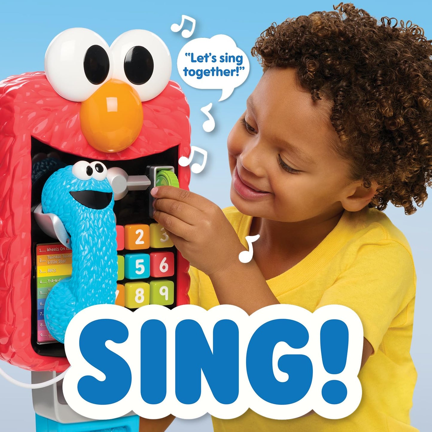 Sesame Street Elmos Sing & Learn 17.5 Inch Playphone, Learning And Education, Kids Toys For Ages 2 Up By Just Play