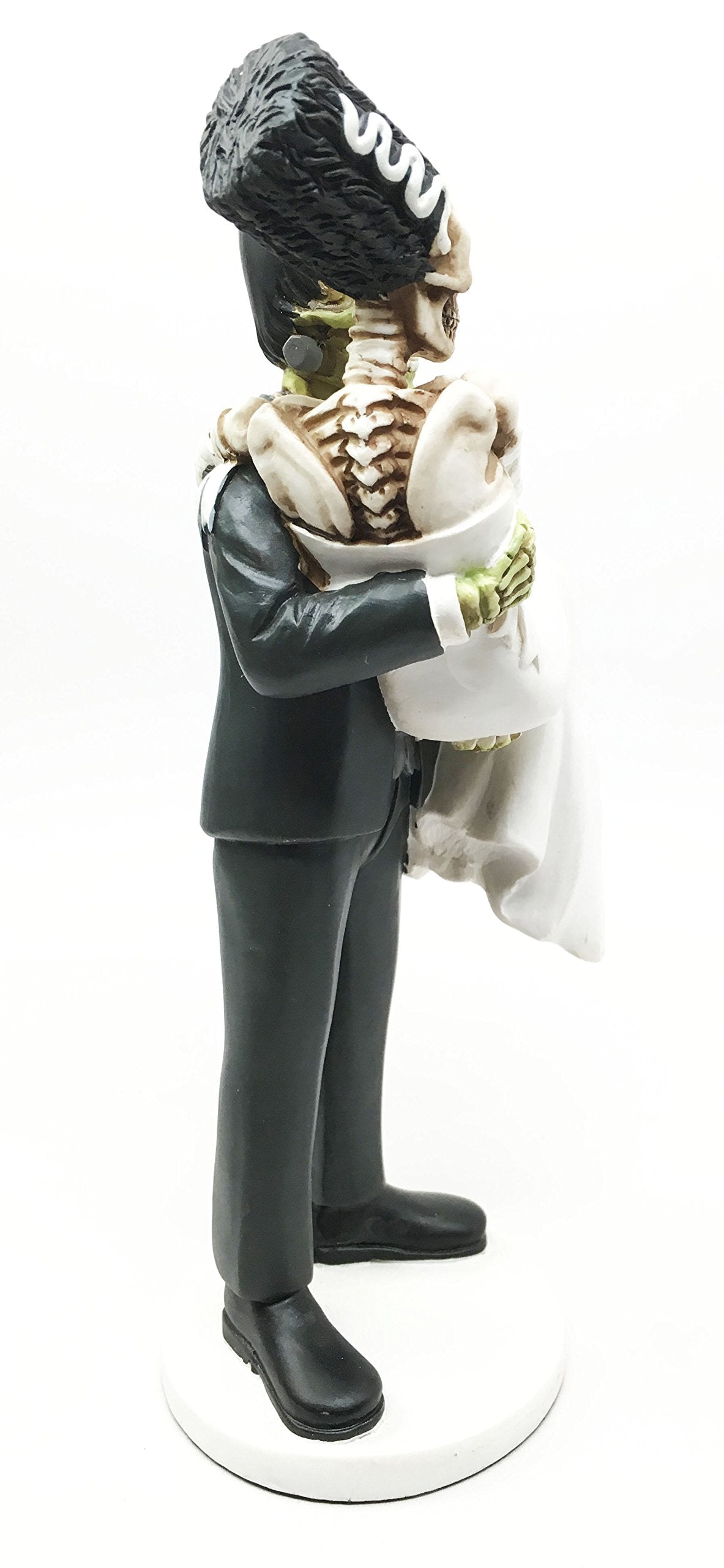 Day Of The Dead Wedding Skeleton Frankenstein Skull Bride And Groom Couple Figurine Dia De Muertos Sculpture Gift