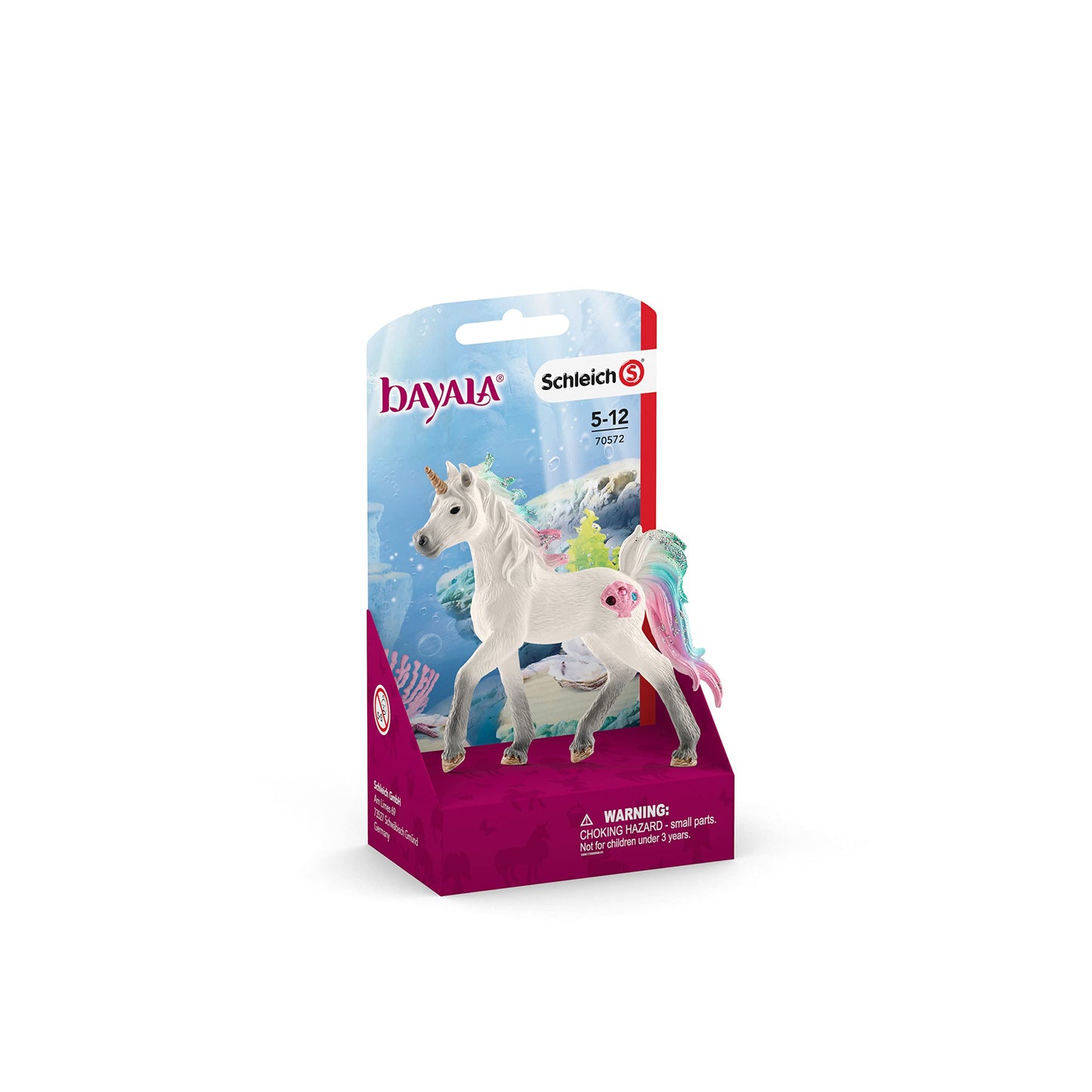 Schleich Bayala, Unicorn Toys For Girls And Boys, Sea Unicorn Baby With Gems, Blue And Pink, Ages 5+