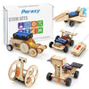 5 In 1 Stem Model Car Kits, Stem Projects For Kids, Toys For Boys Age 8-12, 3D Wooden Puzzles, Educational Science Building Kit, Christmas Birthday Gifts For 8 9 10 11 12 Year Old Boys And Girls