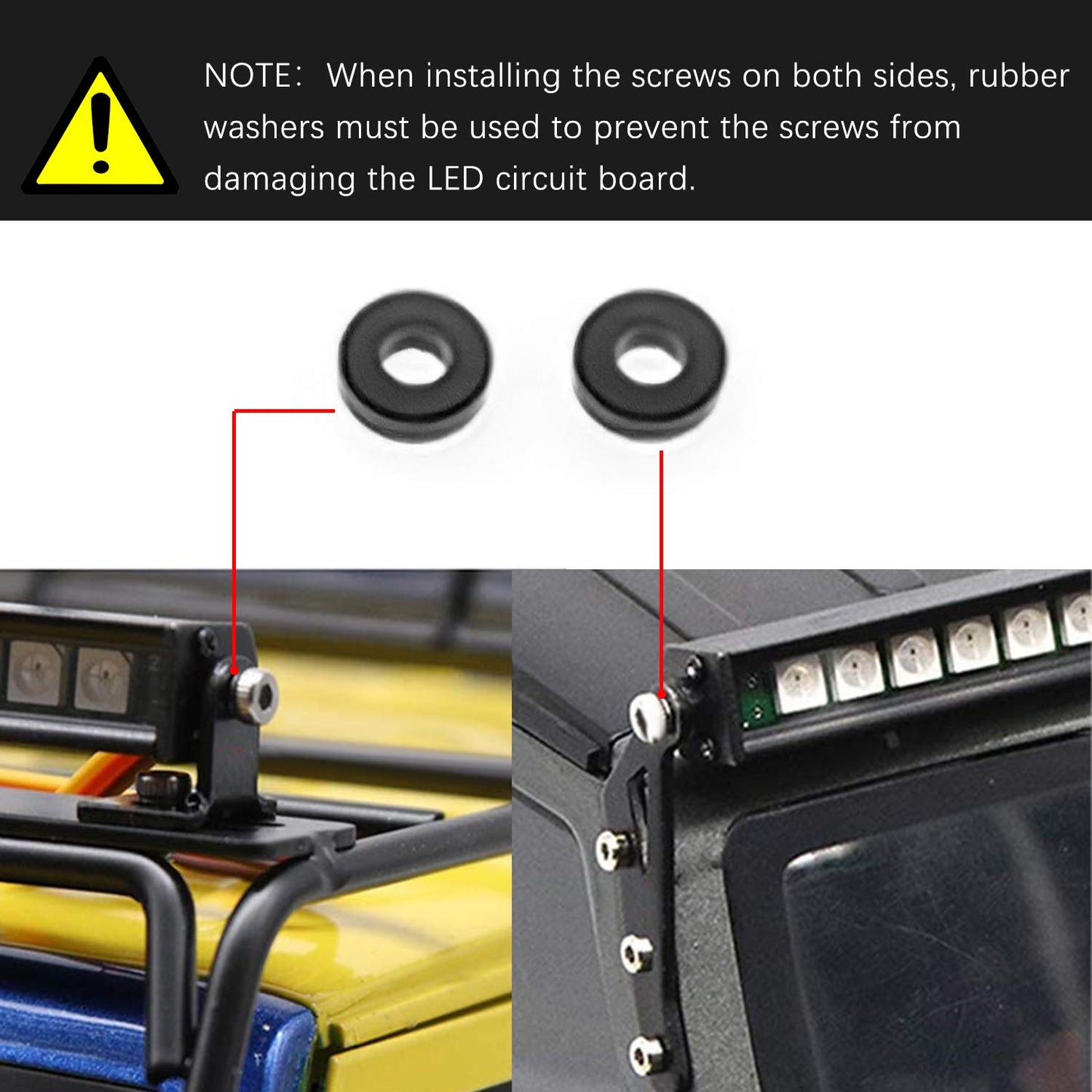 OGRC RC LED Light bar Roof LED Lamp Kit 20 Light Modes Control 155mm for Traxxas 1/10 TRX-4 TRX-6 D90 HSP Redcat RC 4WD Tamiya A