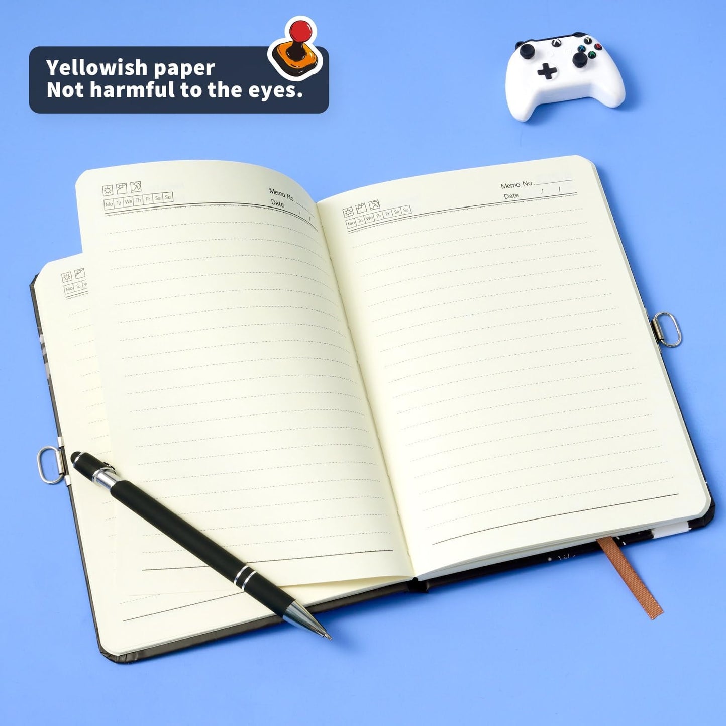 Wernnsai Kids Diary For Boys Game Journal - Kids Luminous Journal Boys Video Game Diary, School A5 Lined Memos Writing Drawing Notepad With Lock And Keys, Gaming Notebook Birthday Christmas Gift