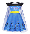 Wonderbabe Princess Dresses Girls Snow Party Cosplay Fancy Dress Costumes Birthday Party Halloween Costume Cosplay Dress Size 3-