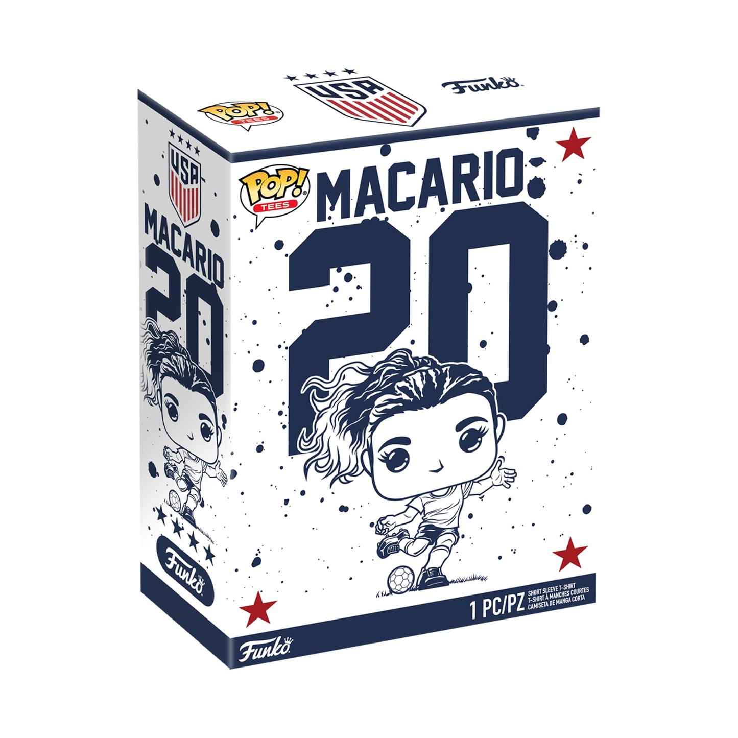 Funko Pop! Boxed Tee: The U.S Women's National Soccer Team - Caterina Macario - S