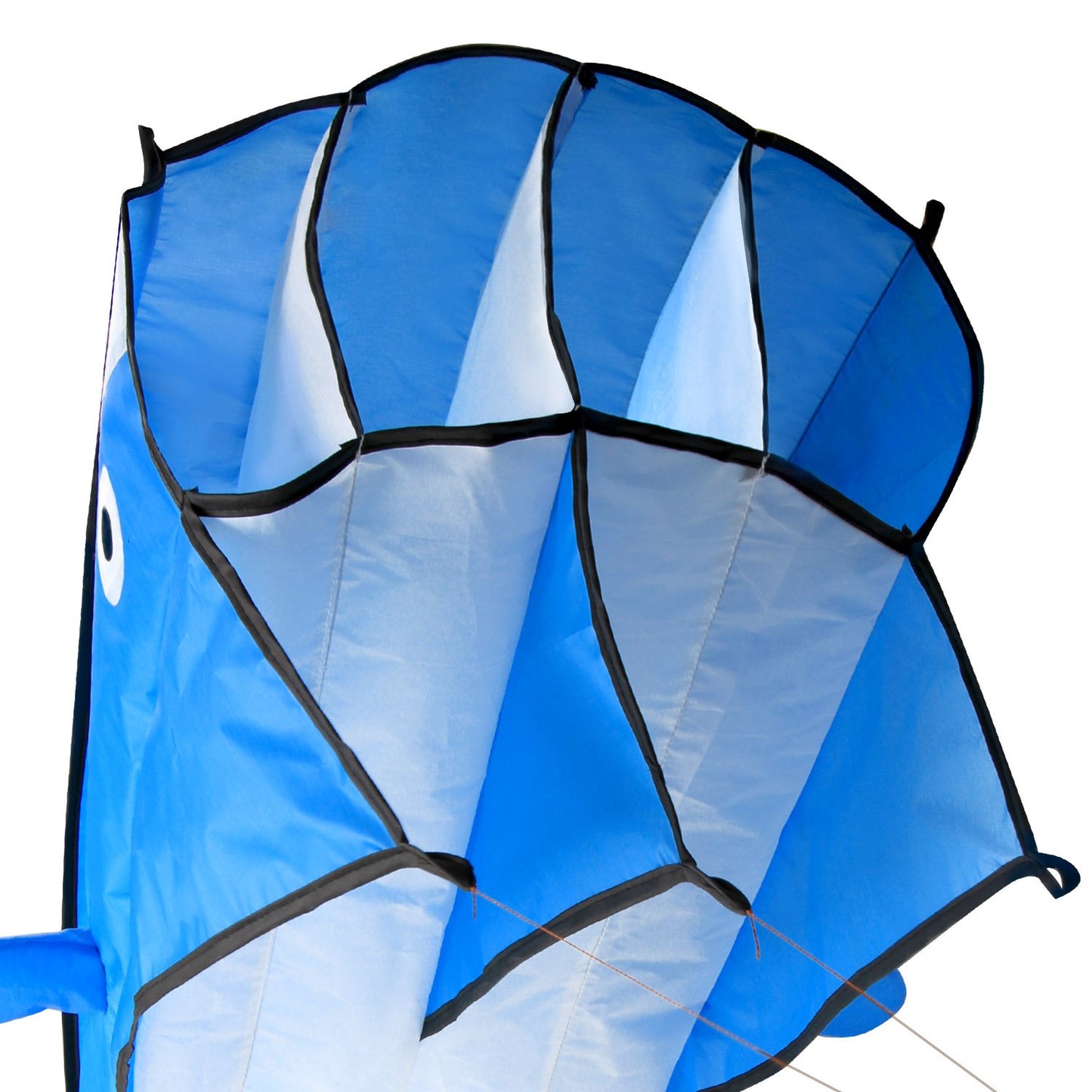 Large Dolphin Blue Kite, Frameless Soft Parafoil Giant 3D Kite Image Breeze Beach Kites For Outdoor, Beach