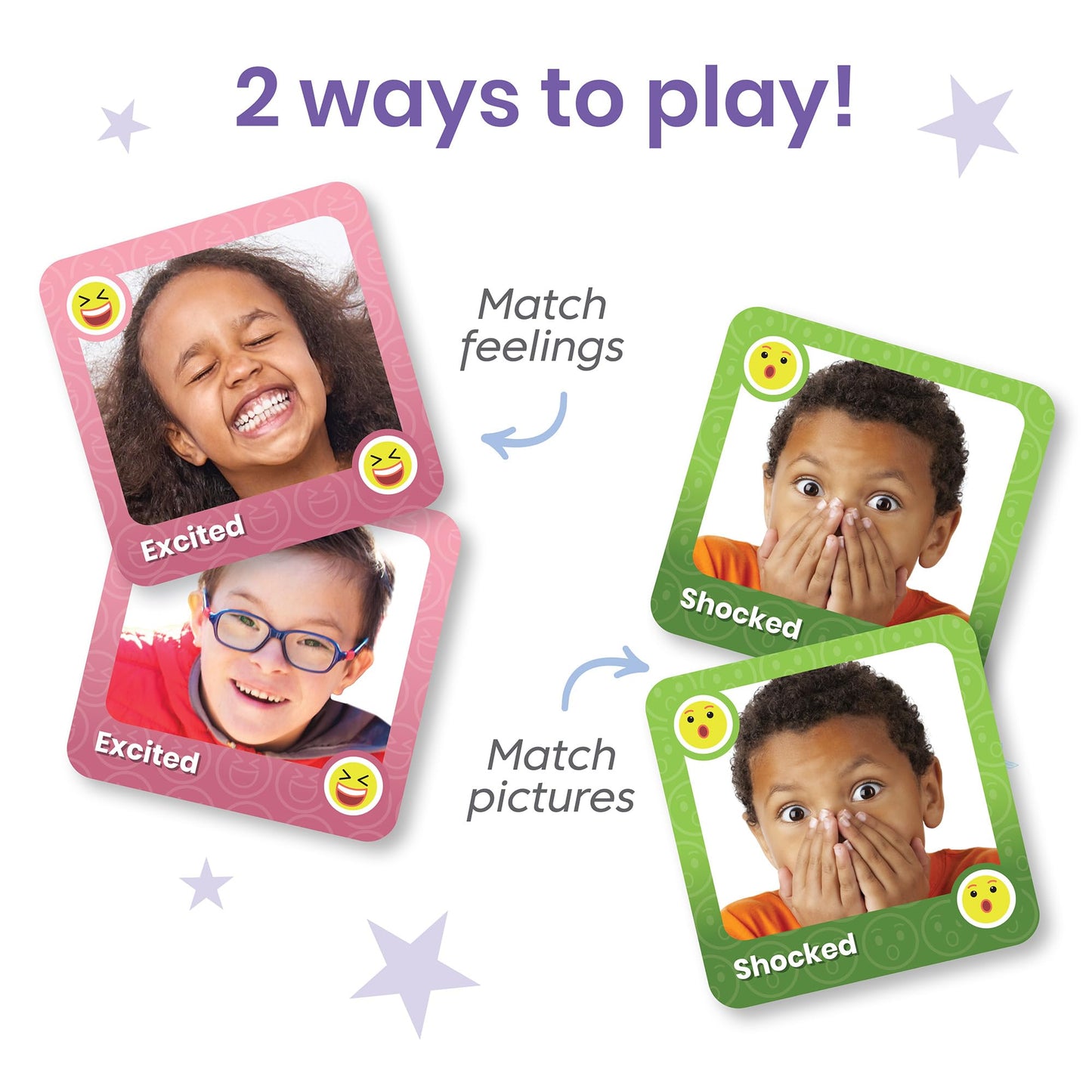 Hand2Mind Express Your Feelings Memory Match Game, Emotion Cards For Kids, Matching Card Game, Social Emotional Learning Activities, Play Therapy Games For Kids, Mindfulness For Kids, Calm Down Corner