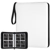 GERMUN 4 Pocket Card Binder enhanced Zip Trading Card Binder 400 Double Sided Pocket PU Card Collection Binder Collector Card Album Card Folder for MTG TCG Sports Cards Game Cards (White)