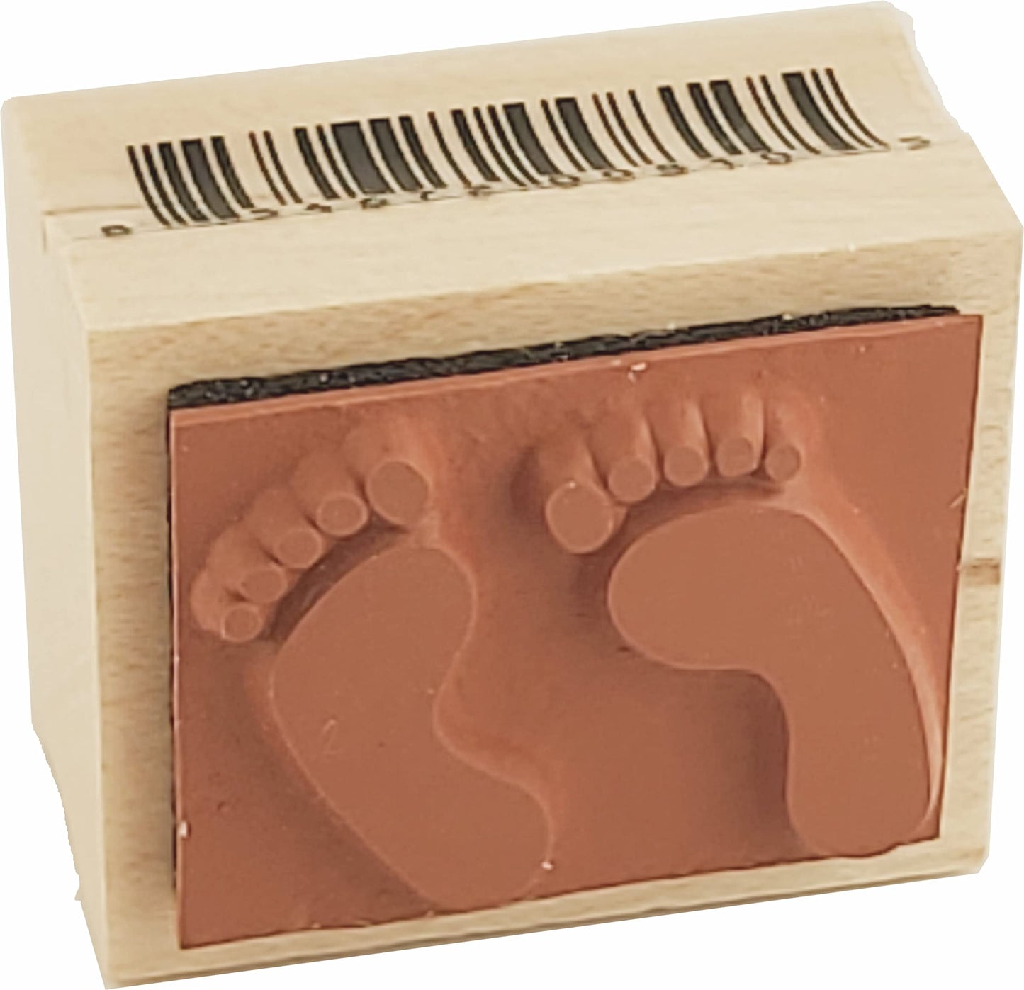Stamps By Impression Feet, Footprints Rubber Stamp, Small (.75' X 1')