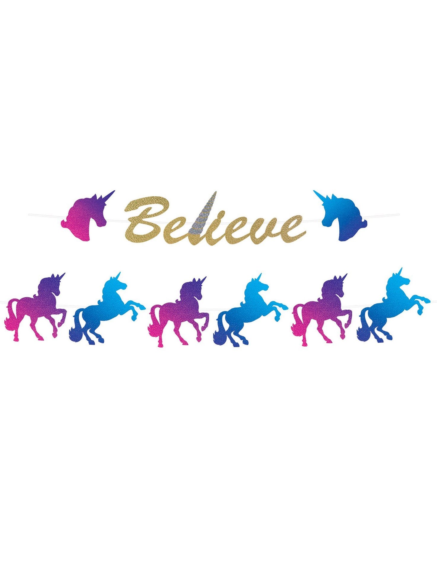 Beistle Unicorn Streamer Set