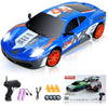 YUAN PLAN Remote Control Car RC Drift Car 2.4GHz 1:24 Scale 4WD 15KM/H High Speed, Rechargeable High Speed RC Cars with Cool Lig