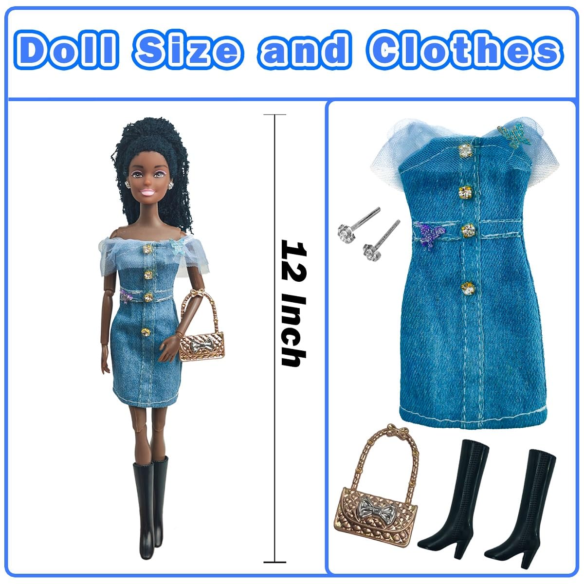 Chioldilly Interactive Family Toy Fun Action Figures Set, Imaginative Educational Family Doll Play, For Kids 3+(Editions E)