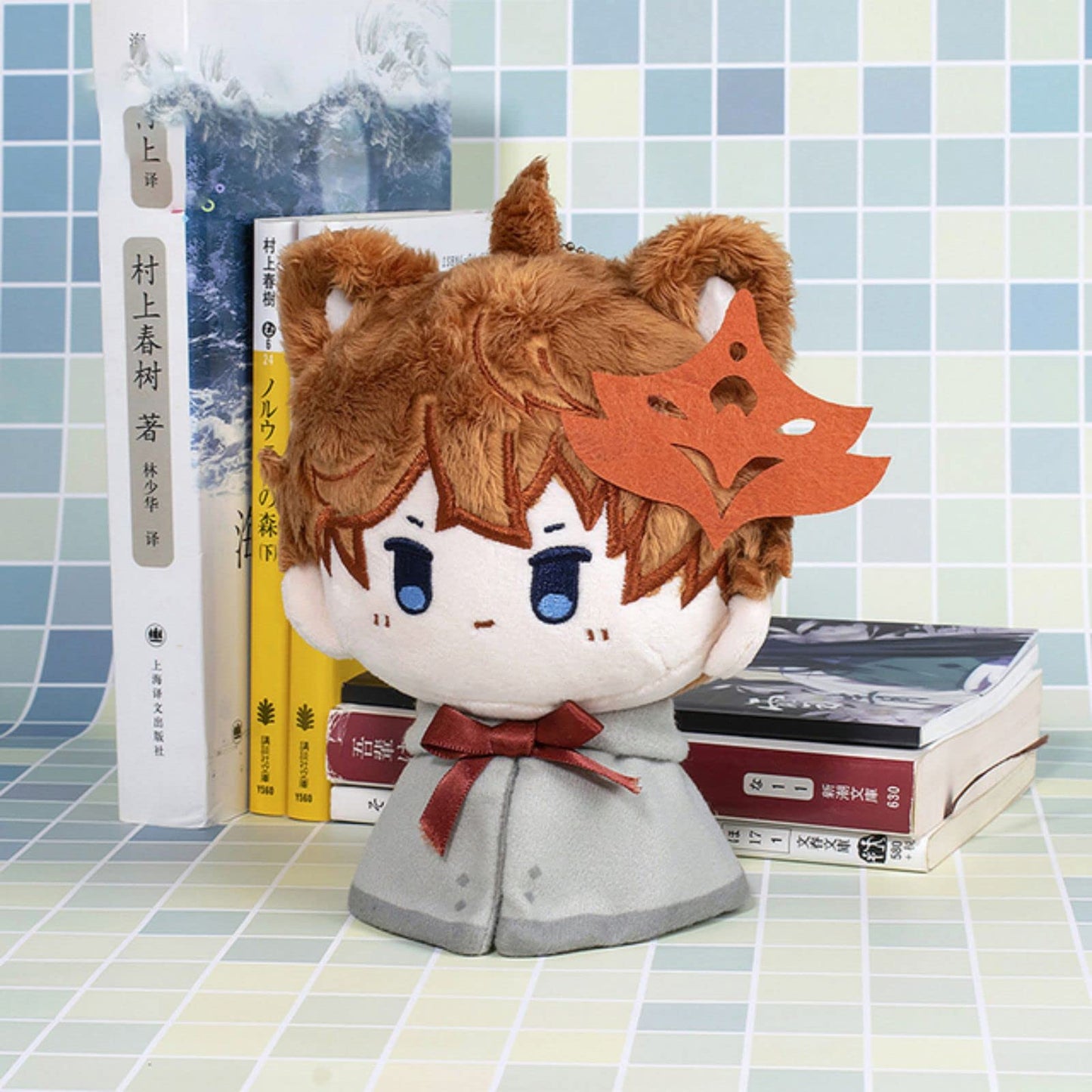 Genshin Impact Plush Toys Venti Zhongli Kazuha Xiao Plush Toy, Keychain Anime Figure Soft Stuffed Gift For Game Fans(Tartaglia)