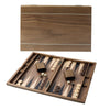 GSE Games & Sports Expert enhanced Wooden Folding Inlay Backgn Board Game Set Classic Traditional Strategy Board Games (Double Stripe- 17 Inches)