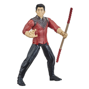 Marvel Shang-Chi 6-inch Action Figure Toy with Bo Staff - Red, Plastic, Model F0960, Ages 4 and Up