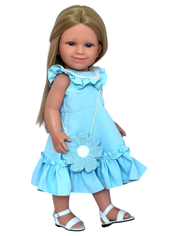 Kennedy And Friends 18 Inch Fashion Dolls- Tilt And Pose Feature And All Vinyl (F01-Dnvr)