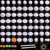 Aukuyee Plastic Gear Set, 75Pcs Single Double Reduction Gear Worm Gear For Diy Car Robot Qy12