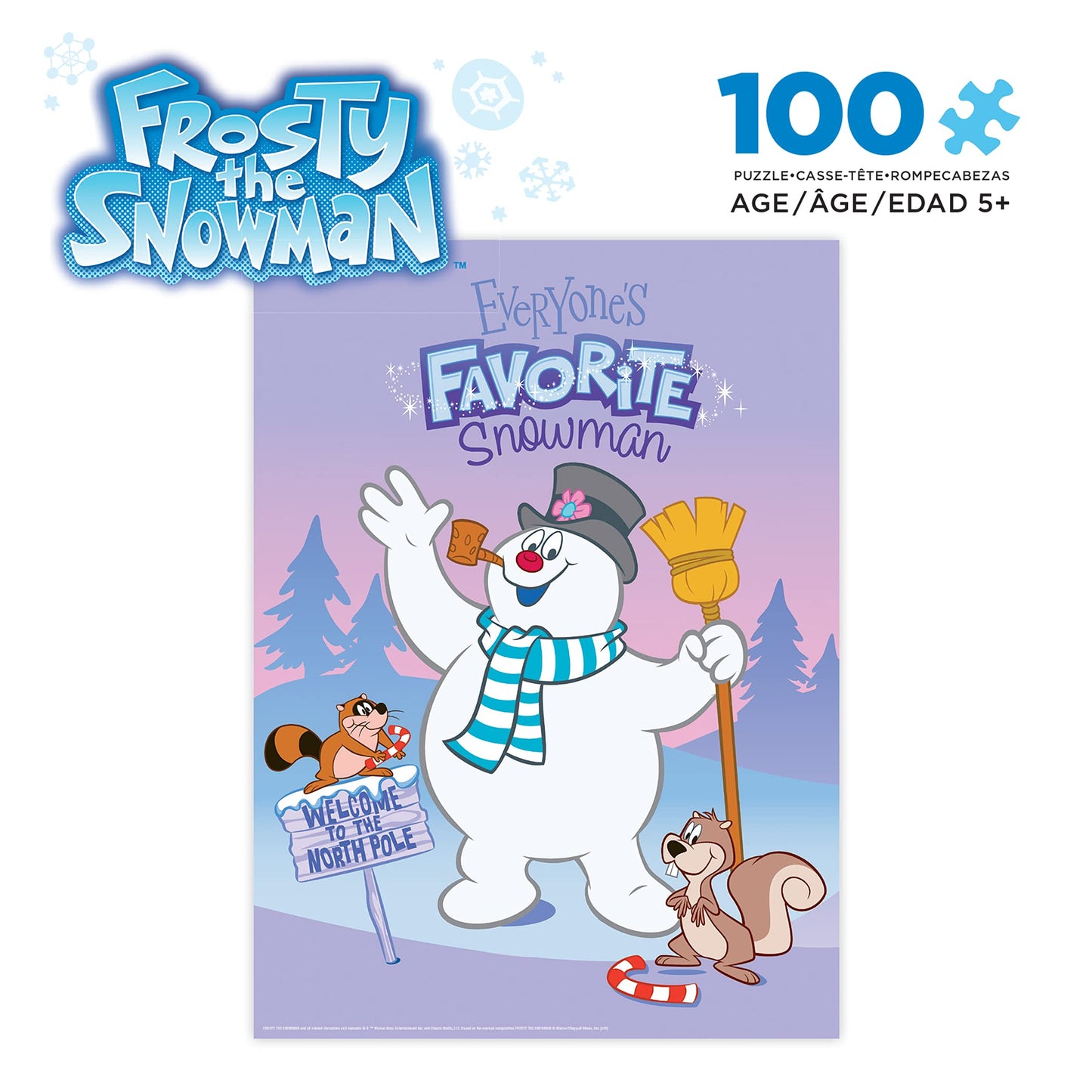 Ceaco - Frosty The Snowman - Everyone’S Favorite Snowman - Holiday- 100 Piece Jigsaw Puzzle