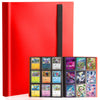 Card Binder 9-Pockets Trading Card Binder 20 Pages 360 Card Capacity Collection Binder Card Folder for MTG TCG Game Cards & Sports Cards(Red)