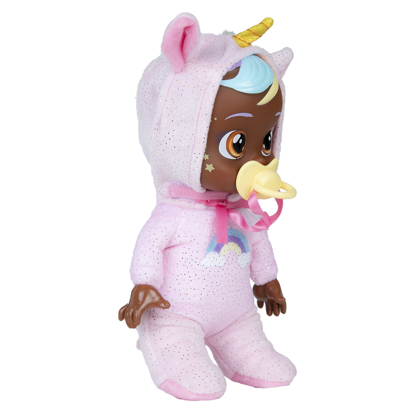 Cry Babies Tiny Cuddles Jassy - 9 Inch Baby Doll, Cries Real Tears, Pink