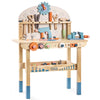 ROBUD Large Wooden Play Tool Workbench Set, Engineered Wood, Multicolor, Model WG200, Perfect Gift for Kids and Toddlers