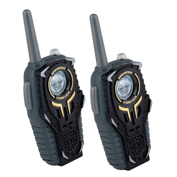 Ekids Black Panther Wakanda Forever Toy Walkie Talkies For Kids, Static Free Indoor And Outdoor Toys For Boys Aged 3 And Up