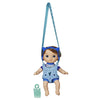 Baby Alive Littles Carry ‘N Go Squad Boy Doll - Matteo, 9" Brown Hair with Carrier & Accessories, Ideal for Kids 3 Years & Up