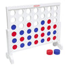 Gosports 3 Foot Width Giant Wooden 4 In A Row Game - Choose Between Classic White Or Dark Stain - Jumbo 4 Connect Family Fun Wit