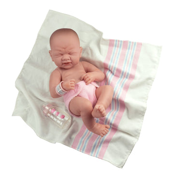 Jc Toys, La Newborn First Tear | Anatomically Correct Real Girl Baby Doll | 14'' All-Vinyl | Includes Hospital Blanket, Bracelet