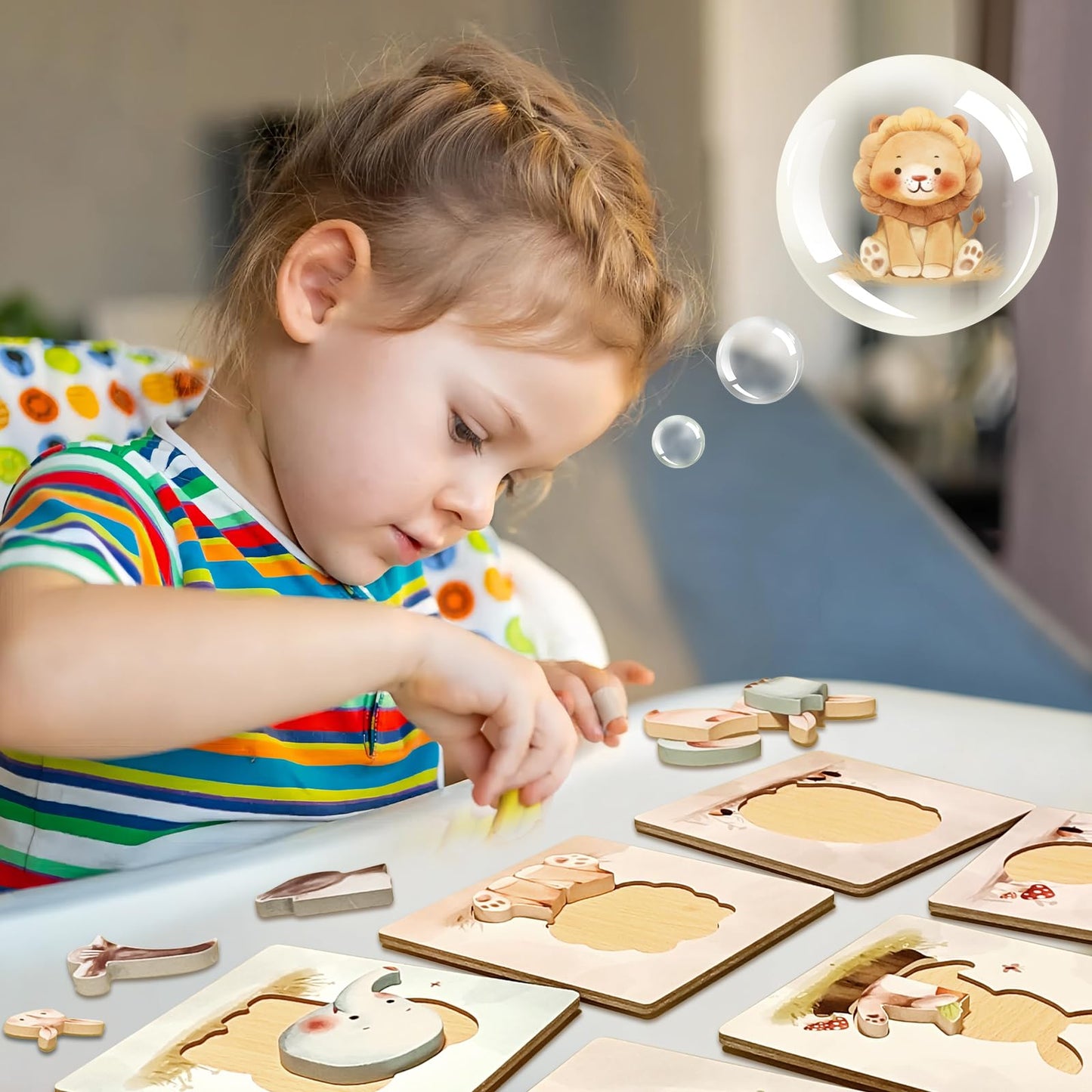 Wooden Puzzles For Toddlers 6 Pack Puzzles Toys For Toddlers 3 4 5 6 Years Old Boys Girls Birthday Christmas Party Favors Gifts