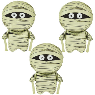 Hadckja Mummy Balloon Halloween Balloons Mummy Foil Balloons For Halloween-Themed Party Supplies Decorations Halloween Party Dec