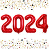 Goer 42 Inch 2025 Red Foil Number Balloons For 2025 New Year Eve Festival Party Supplies Graduation Decorations