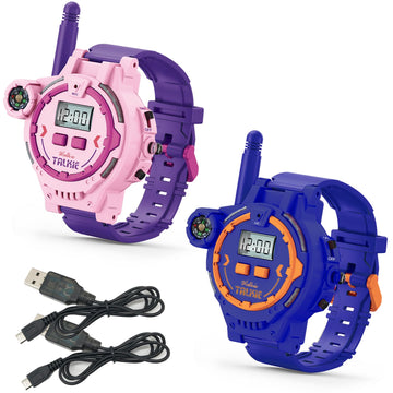 Rechargeable Walkie Talkie For Kids Two-Way Radio Walky Talky With Flashlight Children Outdoor Game Interphone Toy Game And Gift