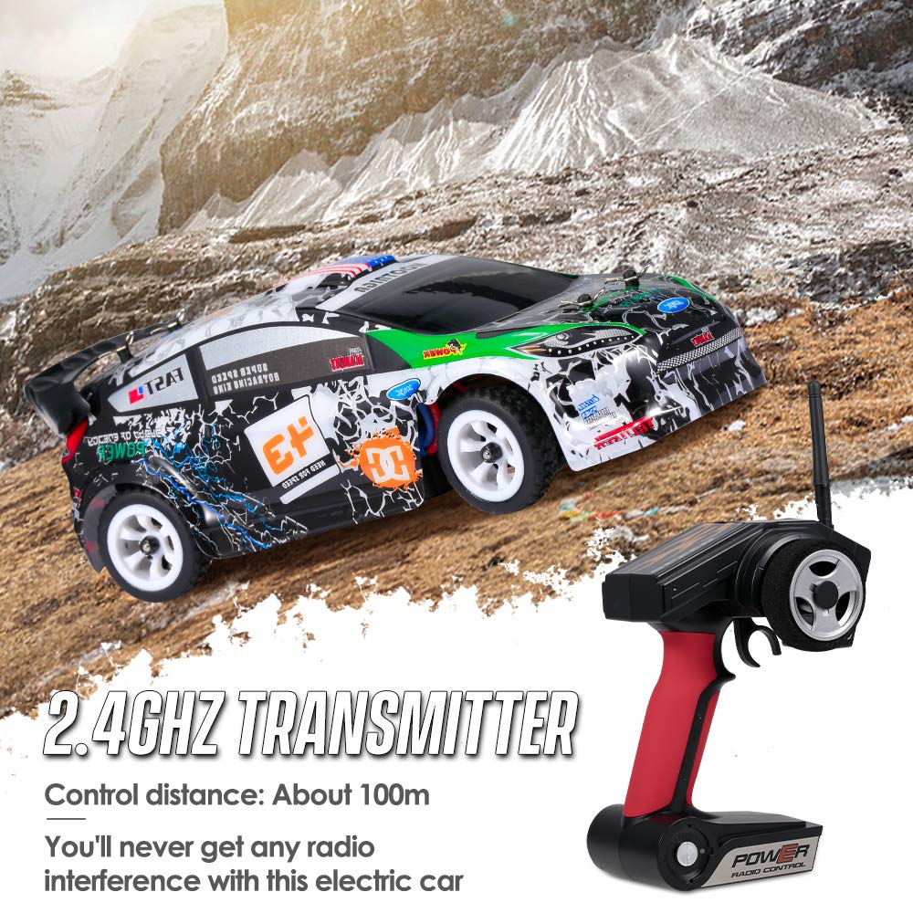 GoolRC WLtoys K989 RC Car, 1/28 Scale 2.4G Remote Control Car, 4WD 30KM/H High Speed RC Race Car Drift Car for Kids