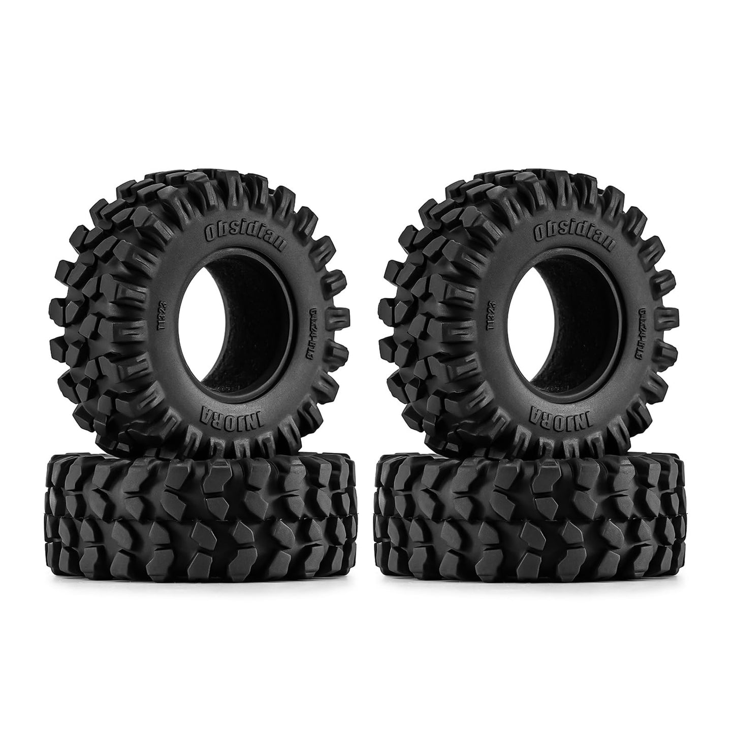 INJORA Obsidian S5 1.3'' Rock Crawling Tires for 1/18 1/24 RC Crawler Car Upgrade(T1323)