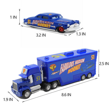 Car 3 Toys, Truck And Car Set, Car Movie, Metal And Plastic Material, Children'S Christmas And Birthday Gifts (Blue 51)