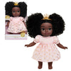 Purpose Toys Littlelistas Lily 14-inch Crowned Natural Hair Baby Doll & Accessories, Curly 3C Textured Hair, Deep Brown Complexi