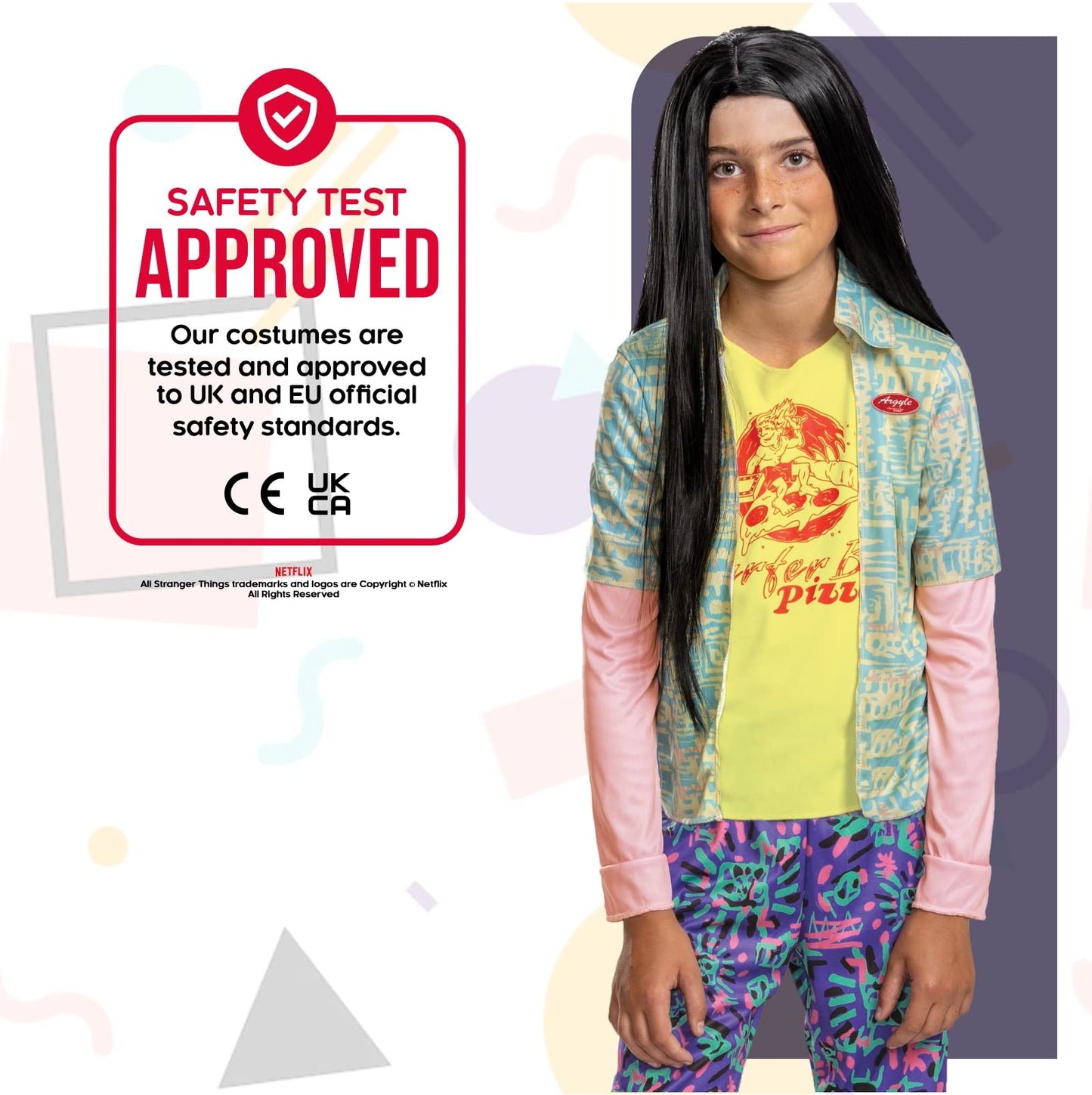 Disguise Argyle Costume For Kids, Official Stranger Things Costume Outfit, Child Size Extra Large (14-16)