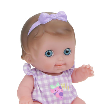 Jc Toys Lil Cutesies 9'' All Vinyl Baby Doll Bed Time Gift Set | Posable And Washable | Removable Outfit | Rocking Crib And Bed