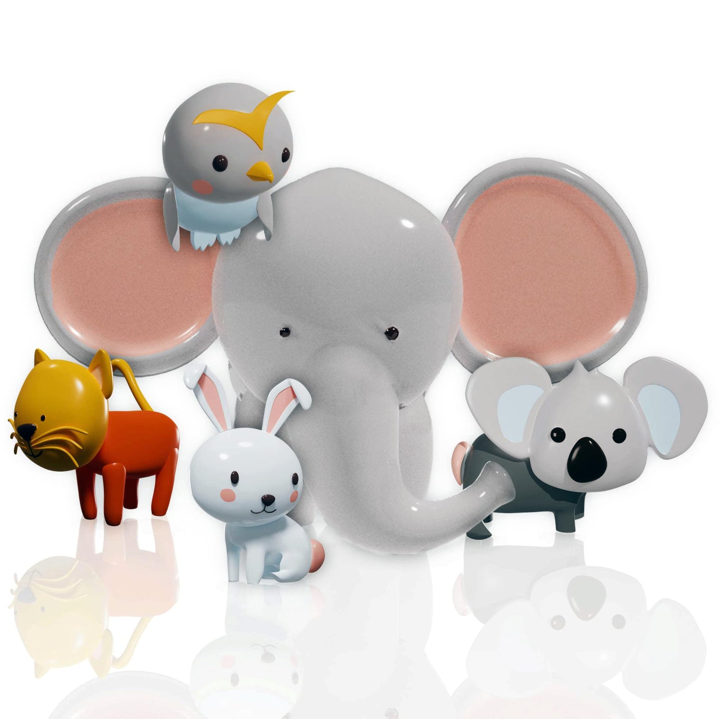 Splashez Mold Free Bath Toys For Kids & Toddlers, Sealed No Hole Baby Bath Toys, Soft Durable Animals Set, Float On Water, No Mold Design For Shower Tub Pool, Infant Babies Ages 0-1-3-6-12-18 Mo