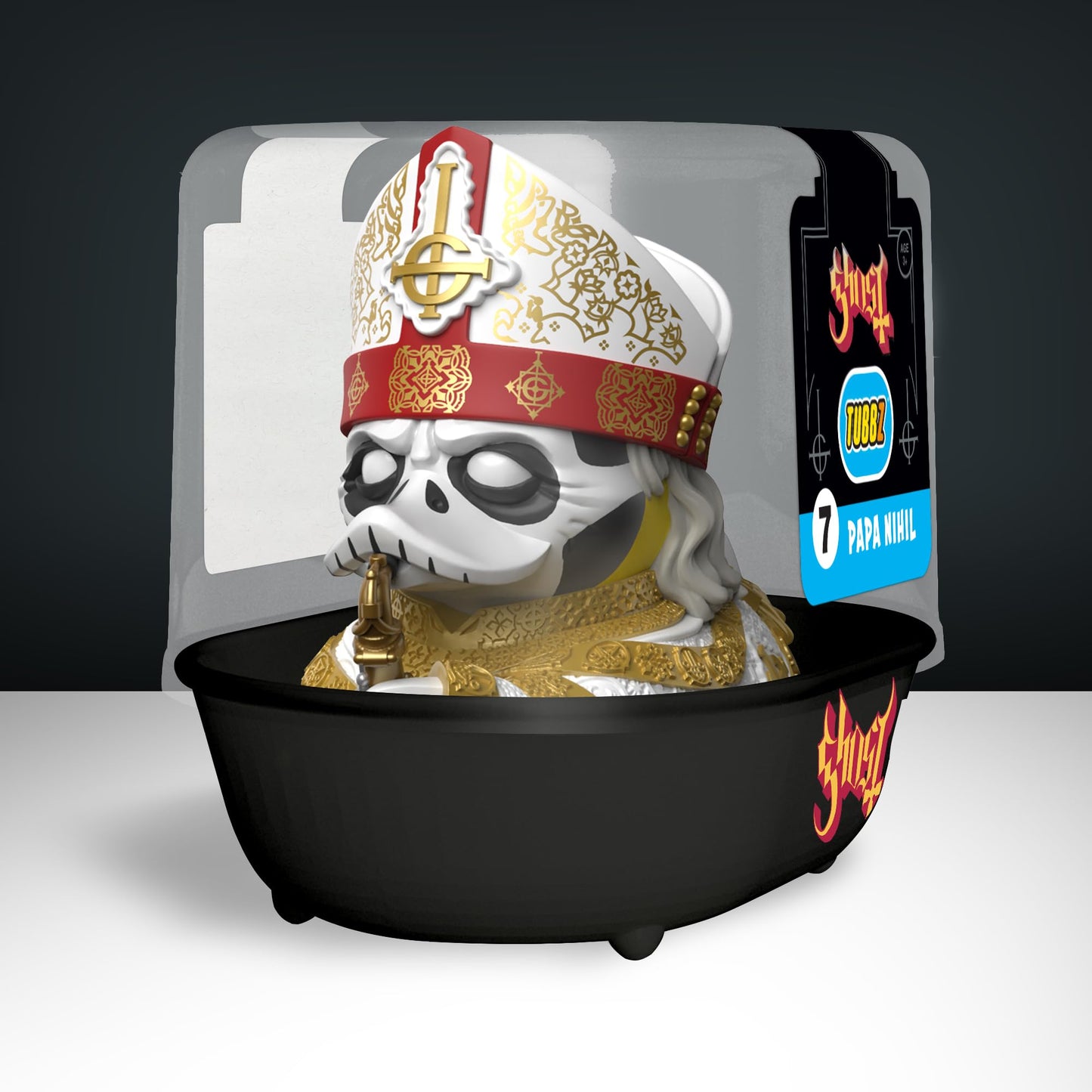 Tubbz First Edition Papa Nihil Collectible Vinyl Rubber Duck Figure - Official Ghost Merchandise - Heavy Metal Rock Band Music