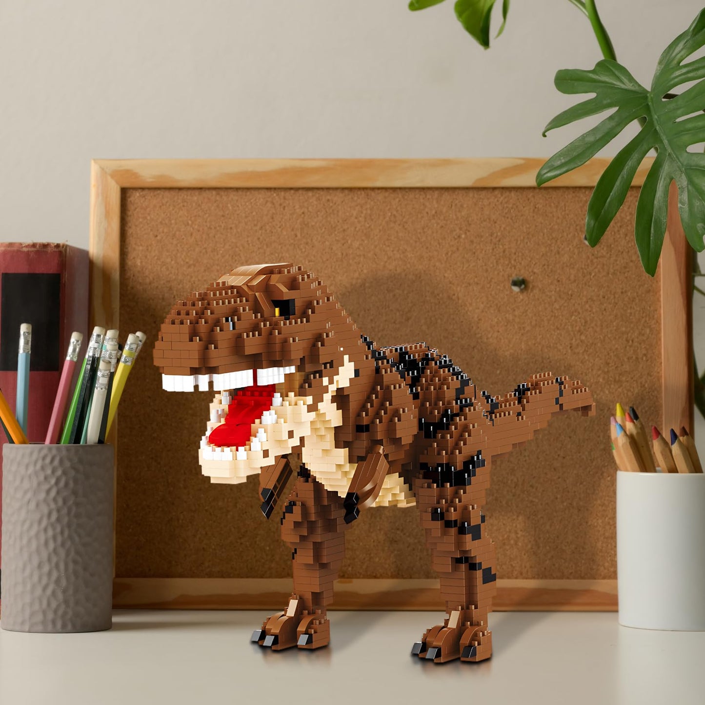 Csnrhg Dinosaur Tyrannosaurus Building Blocks Model Decor Micro Mini Blocks Toy Birthday For Age 6+ Children Adults Teens 1559 P
