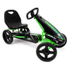 509 Crew Air Jet Pedal Go Kart - Green - Kids, Sporty Graphics on The Front Fairing, Adjustable Bucket Seat, 4 Spoke Rims w/ 10