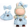 AICase for Labubu Clothes/for Labubu Outfits Clothes Set for 17cm Lububu Doll 2 Piece Set enhanced elegant Chic Dress Clothing for LA BUBU Girls Stylish Adorable Dolls Clothes Accessories (No Doll)_2