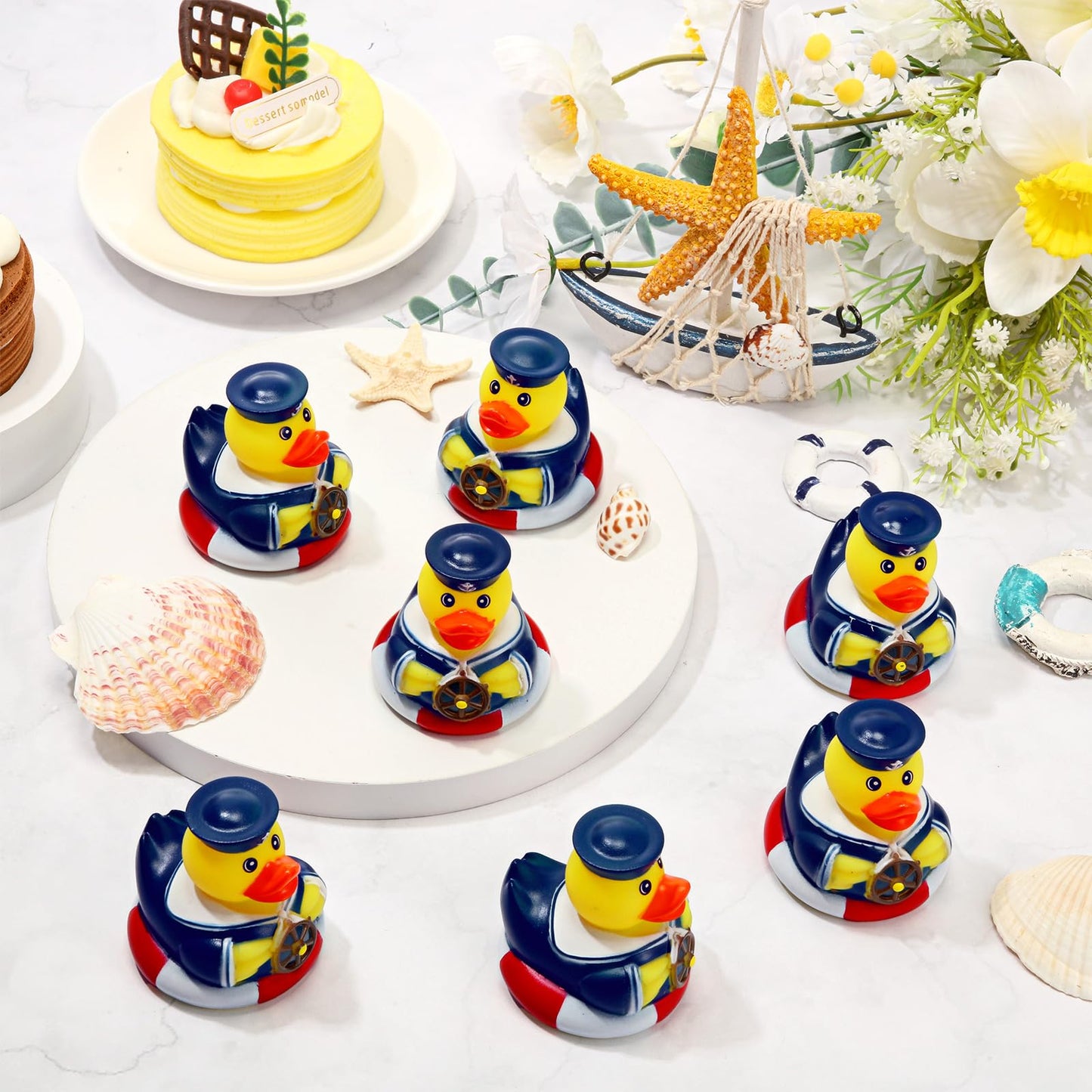 Jerify 12 Pcs Cruise Ships Rubber Ducks 2 Inch Nautical Sailing Rubber Cruise Ship Ducks Bulk For Party Gift Classroom Bath Carnival Pool