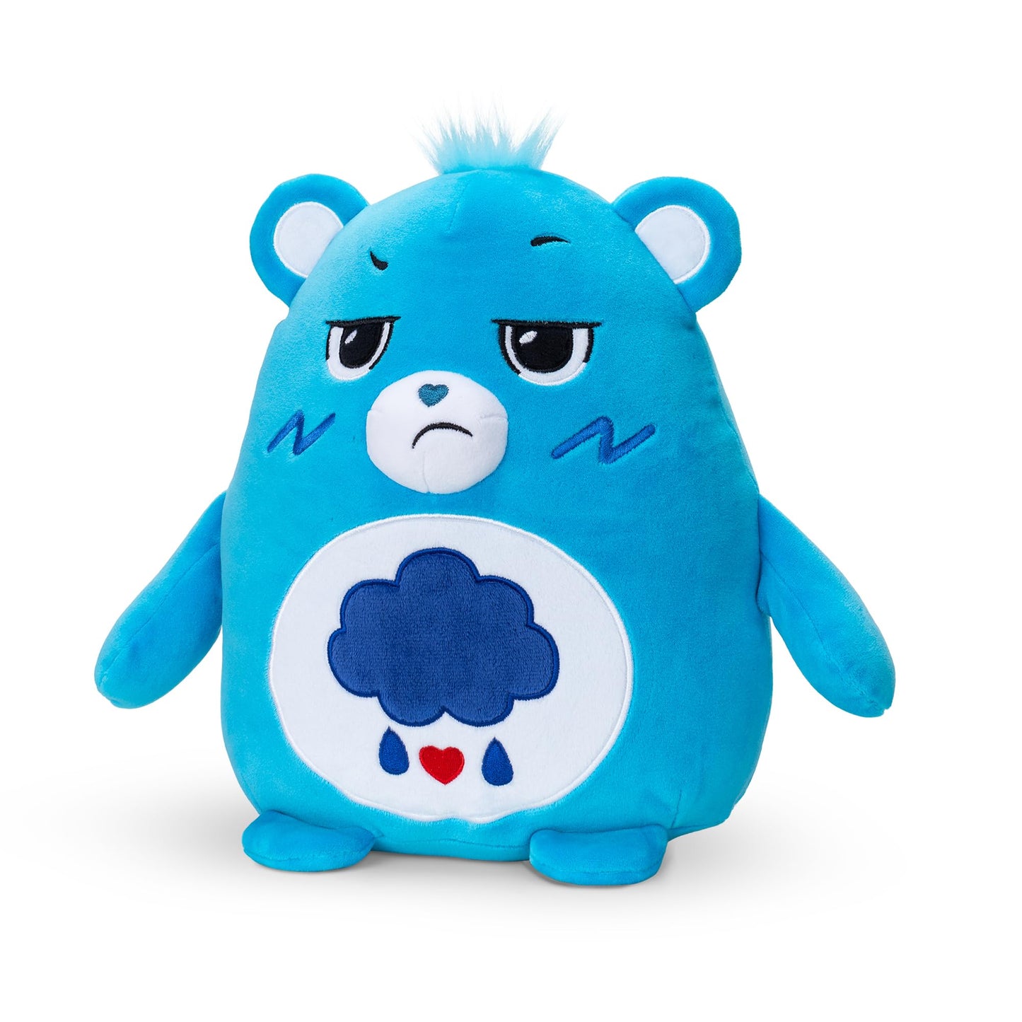 Care Bears Squishy 10'' Plush Grumpy Bear - Blue, Soft Huggable Squishy Material! - Good For Girls And Boys, Employees, Collecto