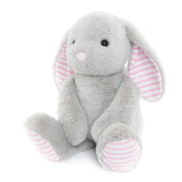 WEIGEDU Gray Bunny Rabbit Stuffed Animals Plush Toys for Kids Girls Boys Baby Birthday Bedtime Gift, 17.7 inches