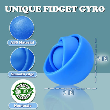 Fidget Toys Adults 4 Pcs, Sensory Figette Spinner Anxiety Stress Relief Toys Quiet Fidgets Gyro For Autism Adhd Kids Gifts Cool