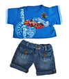 Cool Racecar Outfit Outfit Fits Most 14' - 18' Build-A-Bear And Make Your Own Stuffed Animals