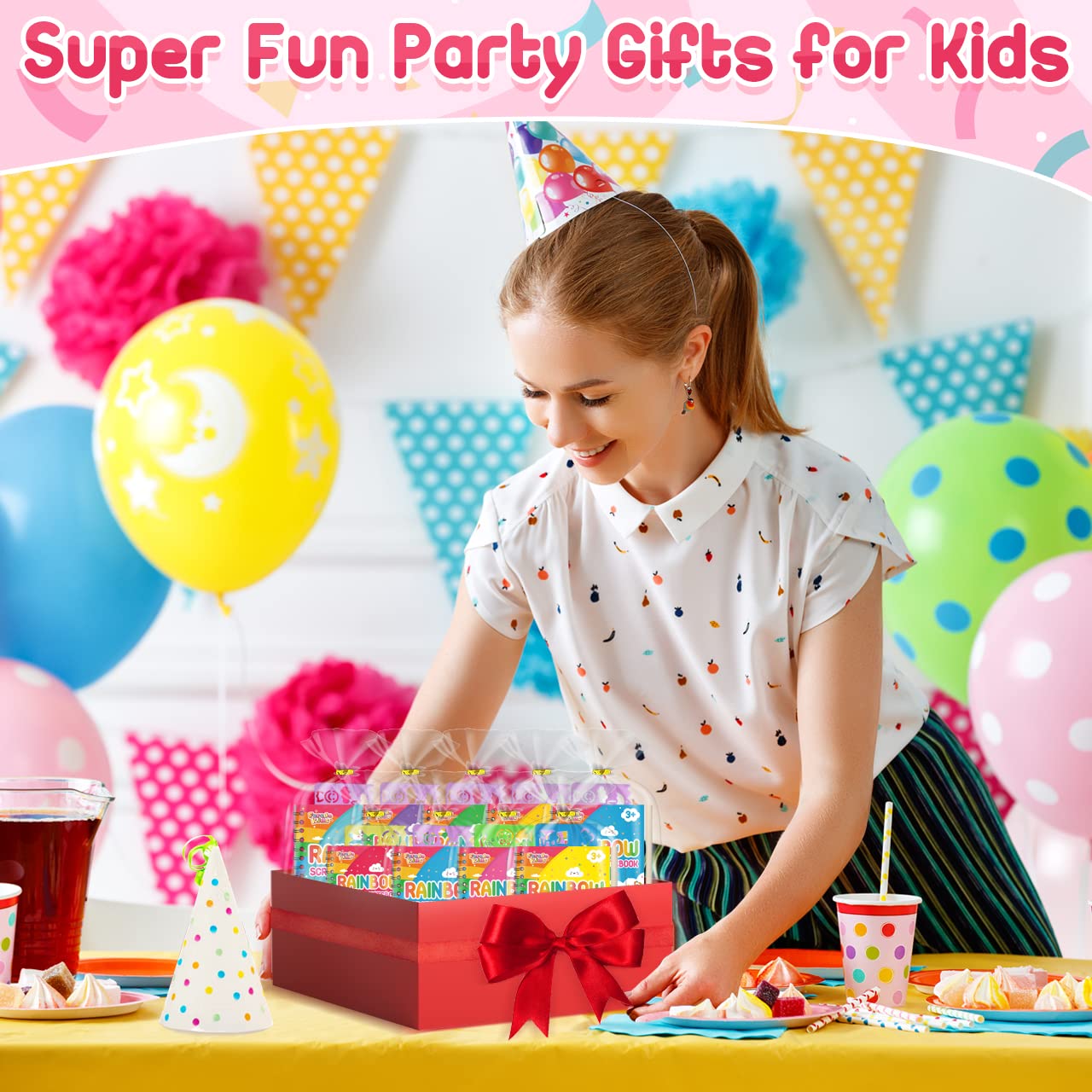 Kids Art Party Favors Gifts: 16 Pack Rainbow Scratch Art Notebook Paper Birthday Party Favor Toy Girls Boys Art Craft Kit Bulk C